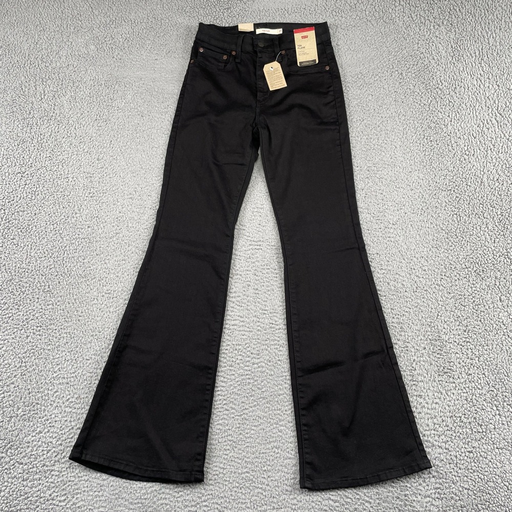 Levi's Jeans Women 27 Black 726 Flare High Rise NEW